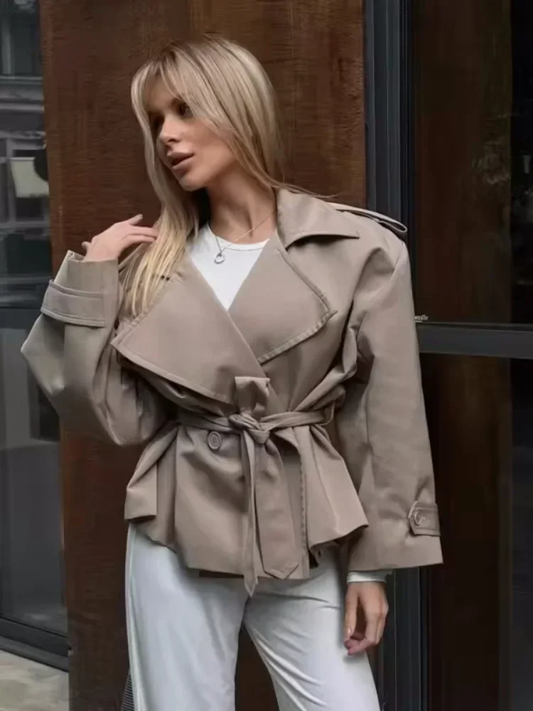 Lapel Belt Trench Coat