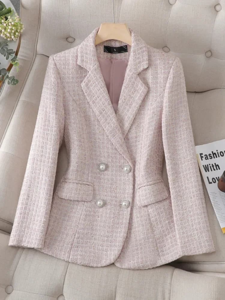 Tweed Blazer Jacket Coat